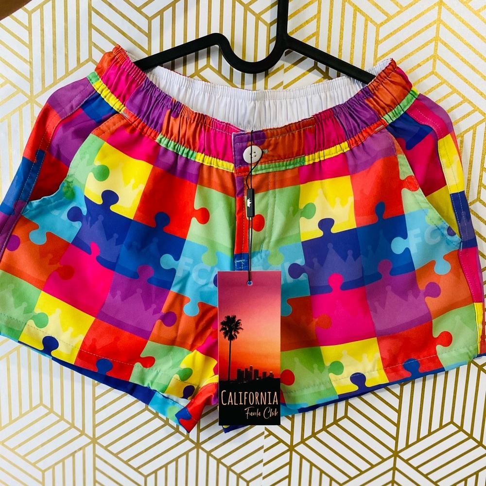 FAVELA Brazilian Puzzle Shorts